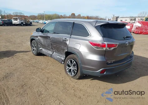 2016 Toyota Highlander Xle V6 из США, поврежденный, VIN 5TDJKRFH8GS299258